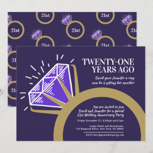 Invitation pour une fête du 21e anniversaire de ma
