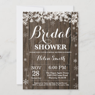 Invitation pour une fête prénuptiale hivernale rus