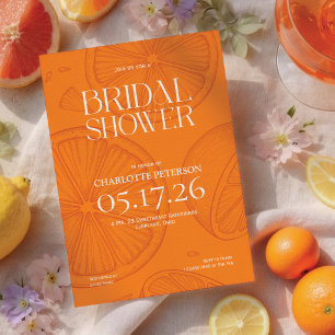 Invitation pour une fête prénuptiale minimaliste e
