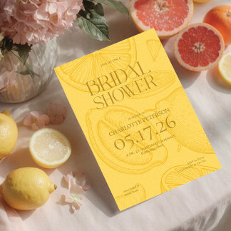Invitation pour une fête prénuptiale minimaliste e