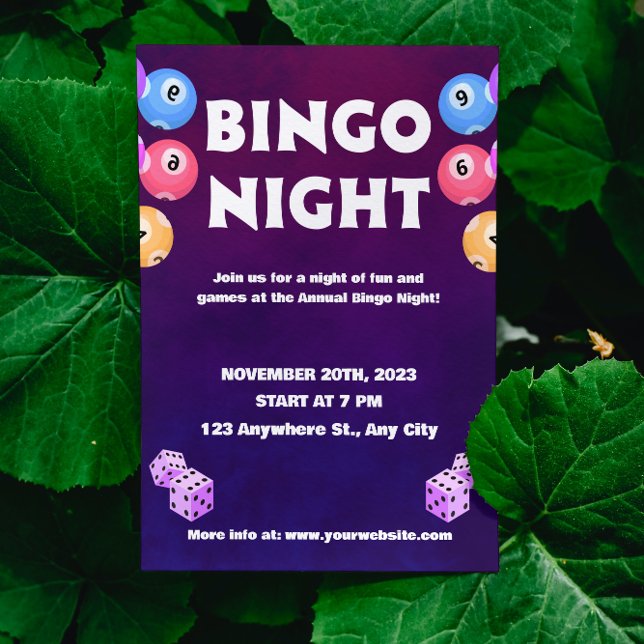 Invitation pour une soirée Bingo amusante (Créateur téléchargé)
