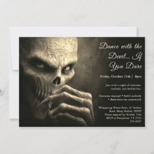 Invitation pour une soirée de costumes d'Halloween