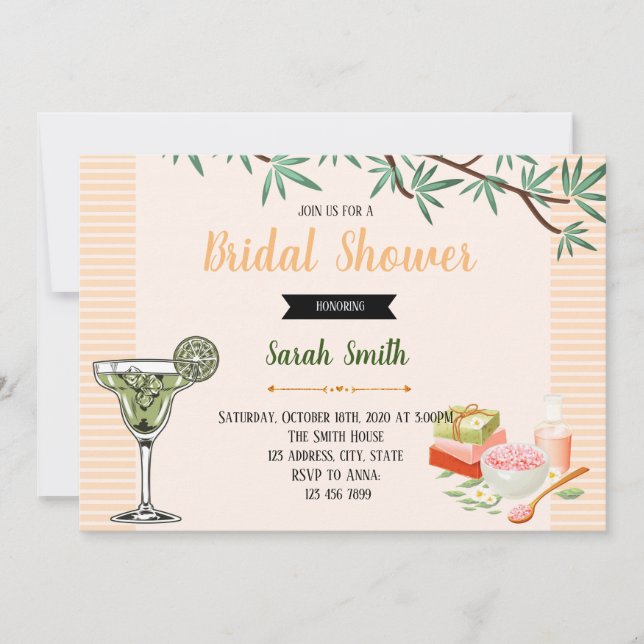 Invitation pour une soirée de mini-soin du visage  (Devant)