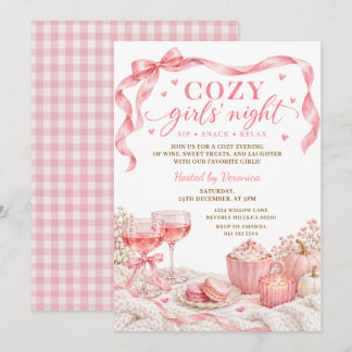 Invitation pour une soirée entre filles avec un th