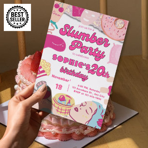 Invitation pour une soirée pyjama d'anniversaire 2