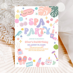 Invitation pour une soirée pyjama et spa glamour d