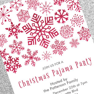 Invitation pour une soirée pyjama pour adultes Flo