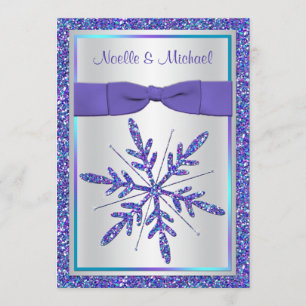 Invitation pourpre IMPRIMÉ de noces d'argent