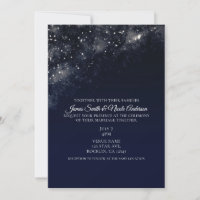 Poussière d'étoile bleue Nuit étoilée Ciel Mariage