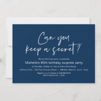 Pouvez-Vous Garder Un Secret, Surprise Anniversair