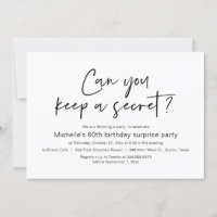 Pouvez-Vous Garder Un Secret, Surprise Anniversair