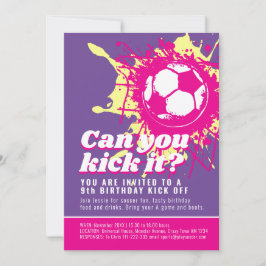 Invitation Pouvez-vous le lancer à la fête d'anniversaire de 