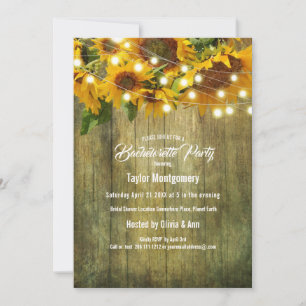 Invitation Prairie de Tournesol   Conception Florale Rustique