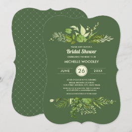 Invitation prairie sauvage | Fête des mariées végétale verte