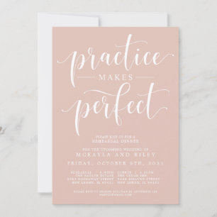 Invitation Pratique Fait Un Dîner De Répétition Mariage Parfa