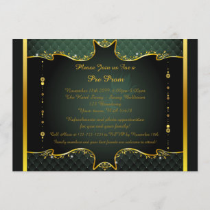 Invitation pré-bal, préprom, Quinceanera, Sweet16