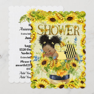 Invitation Précieuse au Baby shower