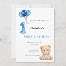 Premier anniversaire bébé garçon