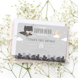 Invitation Premier anniversaire de Batman Super Hero