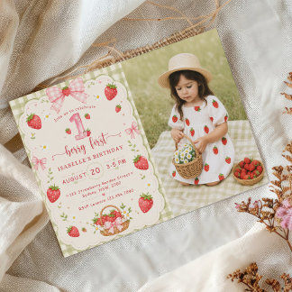 Invitation Premier anniversaire de Berry 1er anniversaire fra