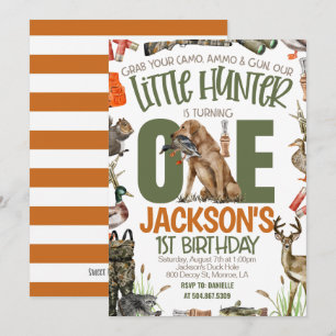 Invitation Premier Anniversaire de Chasseur