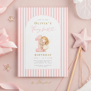 Invitation Premier Anniversaire de Fée