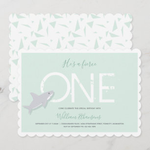 Invitation Premier anniversaire de Fierce One Green White Sha