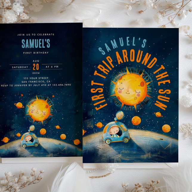 Invitation Premier anniversaire de Galactique : Célébration d (Créateur téléchargé)