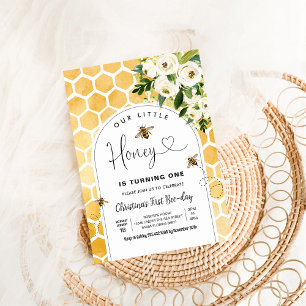 Invitation Premier anniversaire de Honey Bee