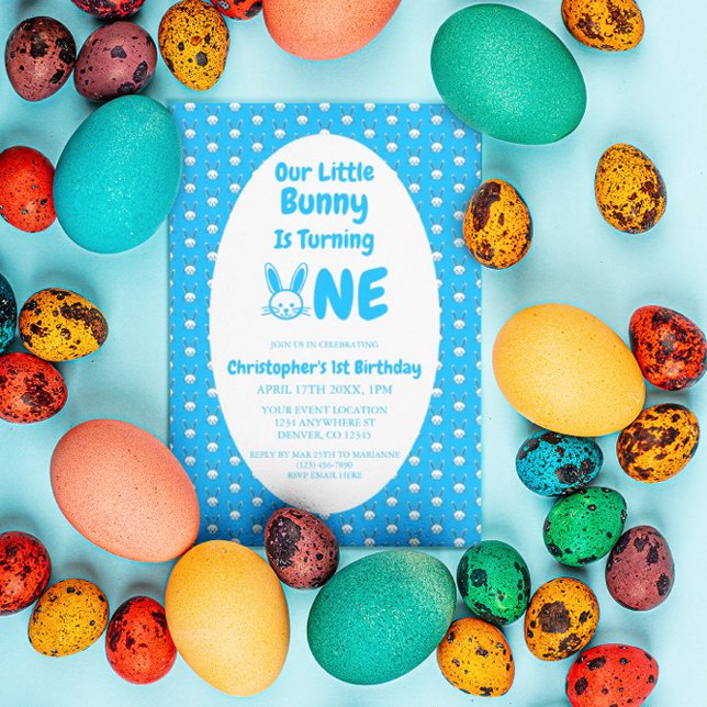 Invitation Premier anniversaire de Little Bunny (Créateur téléchargé)