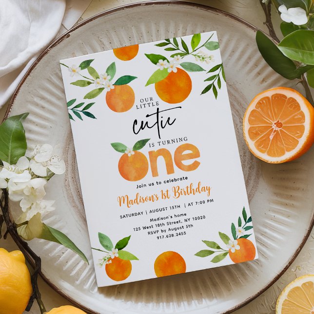 Invitation Premier anniversaire de Little Cutie (Créateur téléchargé)