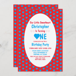 Invitation Premier anniversaire de Petit Chéri