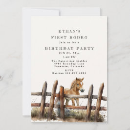 Invitation Premier anniversaire de Rodéo