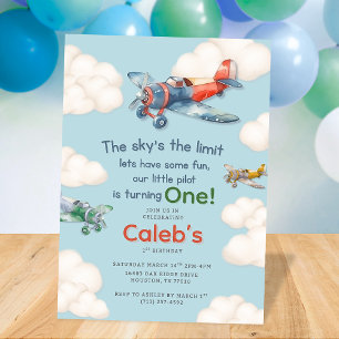 Invitation Premier anniversaire du petit pilote