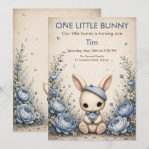 Premier Anniversaire d'un Petit Lapin - Animal de