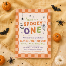 Premier anniversaire Halloween Spooky One Boo-Day