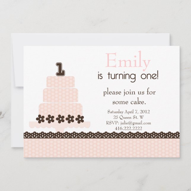 Invitation Premier anniversaire !Invitation (Devant)