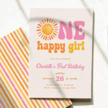 Premier anniversaire One Happy Girl Sunshine