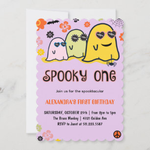 Invitation Premier anniversaire Spooky one