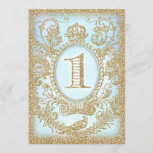 Invitation Premier anniversaire une fois Prince