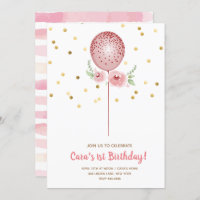 Premier balai rose et or