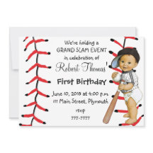 Premier base-ball d'invitation de fête