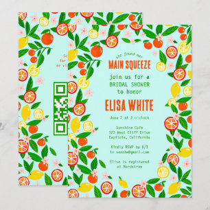 Invitation PREMIER CHOIX Citrus Fruit QR Été LANCEMENT DE MAR