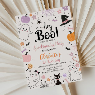 Invitation Premier Jour de Booktacular Halloween Anniversaire