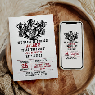 Invitation Premier Knockout Boxing Anniversaire