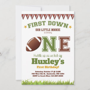 Invitation Premier match de football d'anniversaire