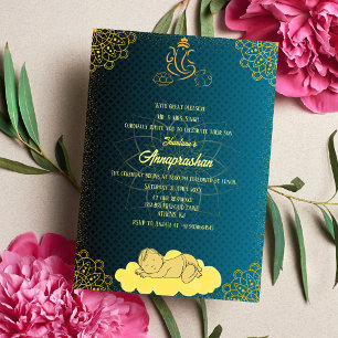 Invitation Premier Riz "Annaprashan" Photo indienne Baby