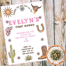 Premier Rodéo Anniversaire Cow-Boy Boho Western