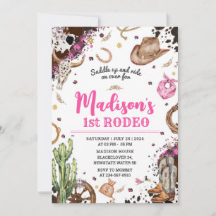 Invitation Premier Rodeo Cowgirl Party