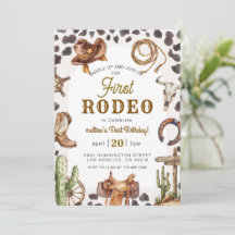 Premier Rodéo Wild West Cowboy Anniversaire